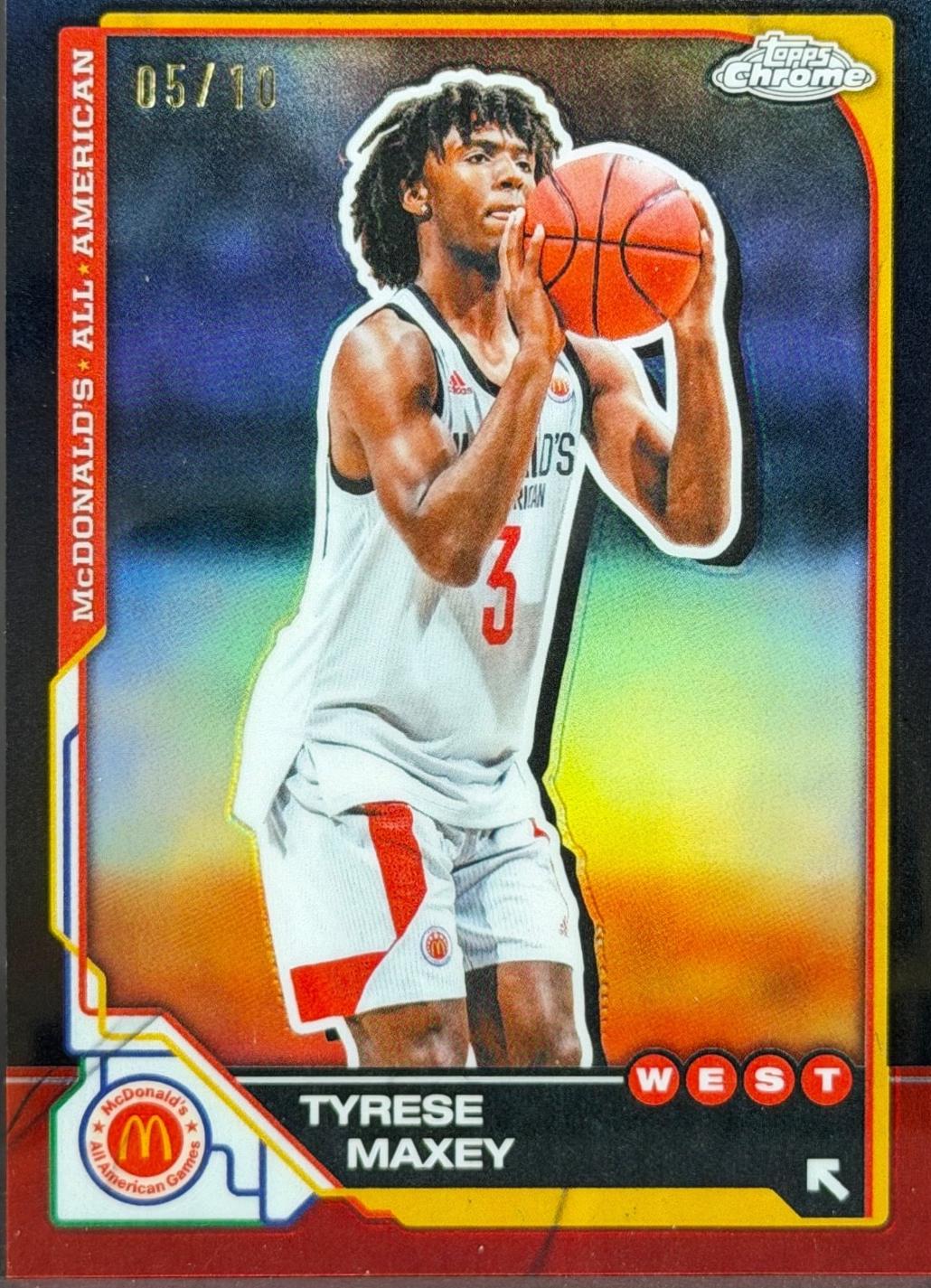 Tyrese Maxey [Black Refractor] #80