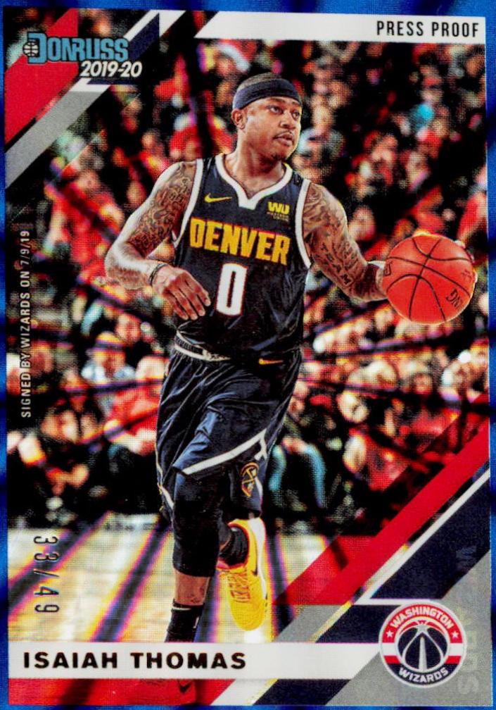 Isaiah Thomas [Press Proof Blue Laser] #198