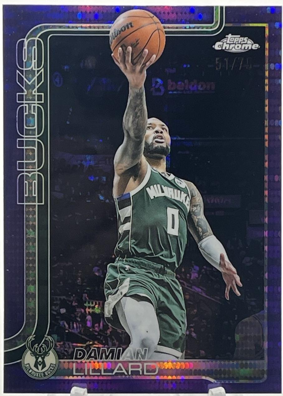 Damian Lillard [Purple Basketball Refractor] #153