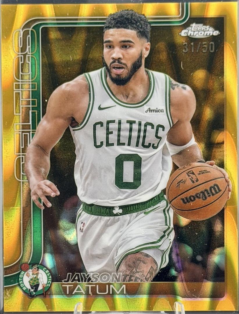 Jayson Tatum [RayWave Gold Refractor] #49