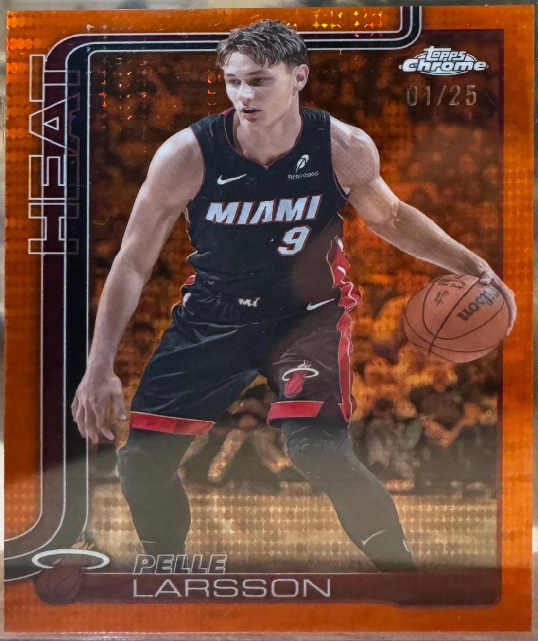 Pelle Larsson [Orange Basketball Refractor] #189