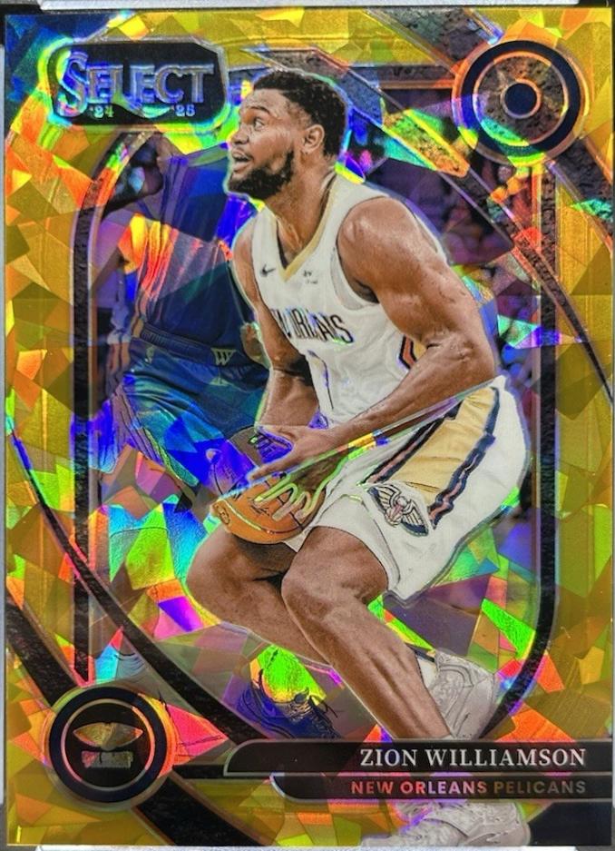 Zion Williamson [Gold Cracked ice Prizm] #258