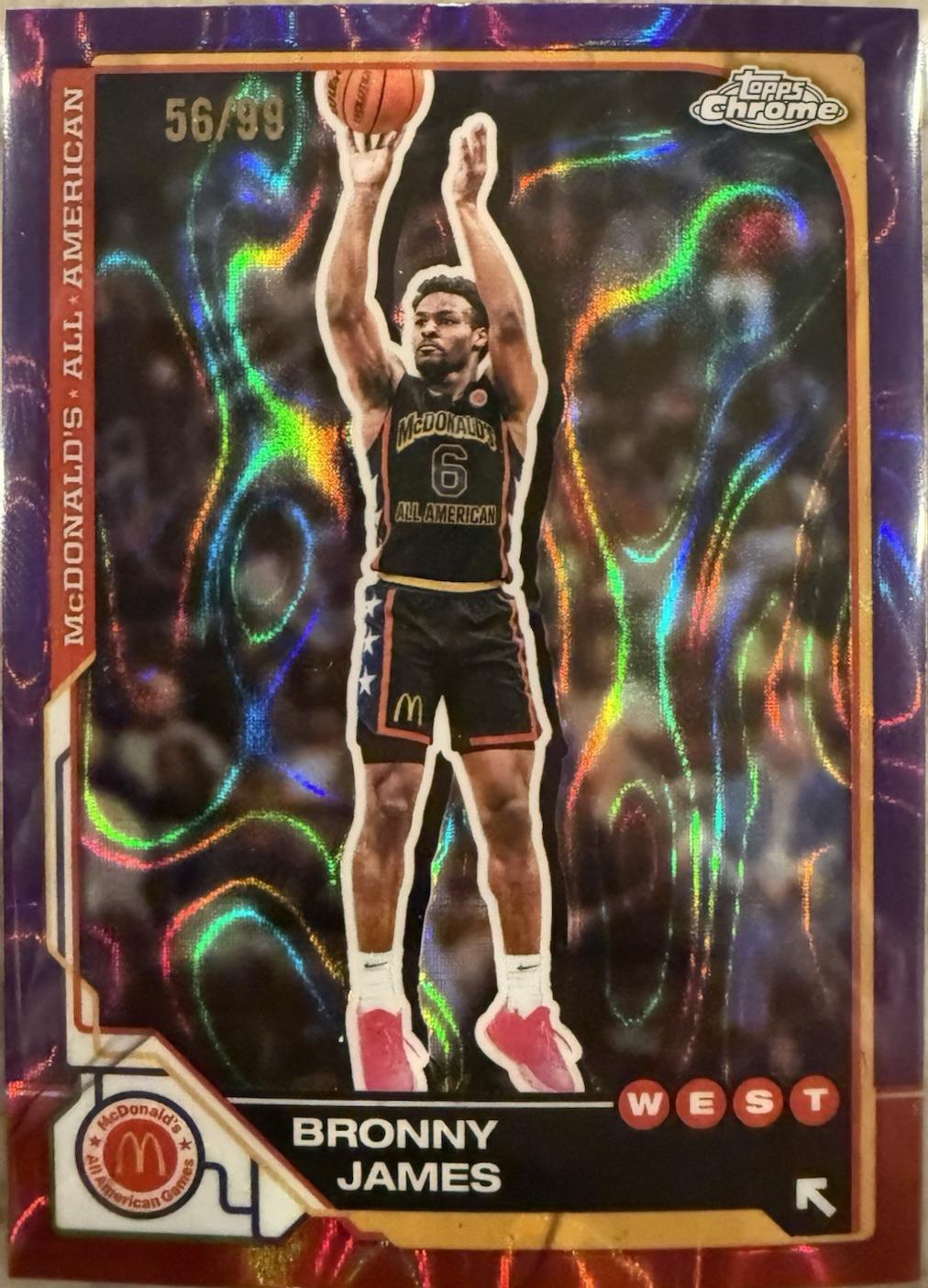 Bronny James [Purple Lava Refractor] #77