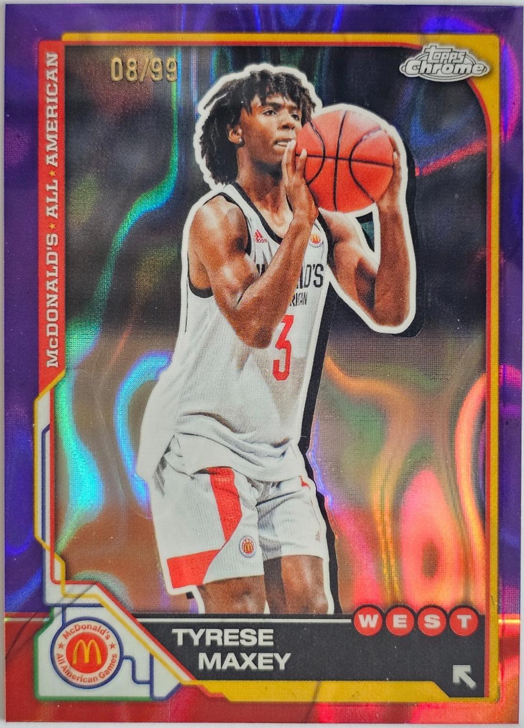 Tyrese Maxey [Purple Lava Refractor] #80