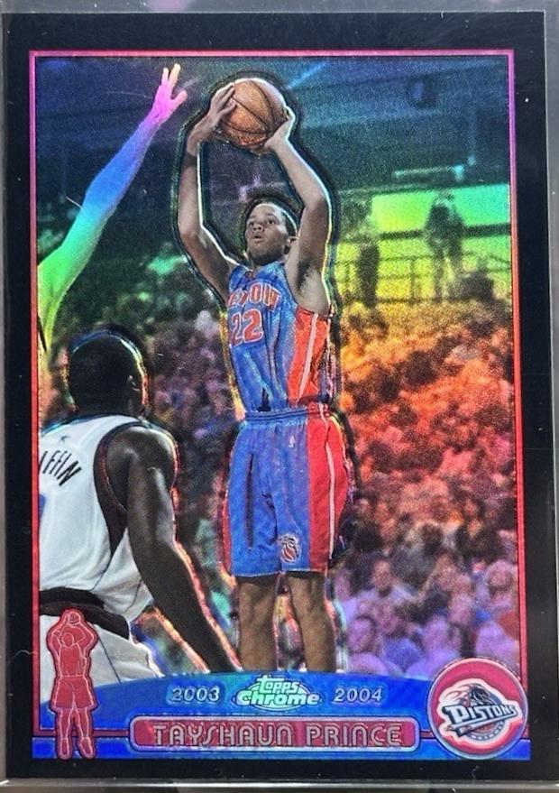 Tayshaun Prince [Black Refractor] #77
