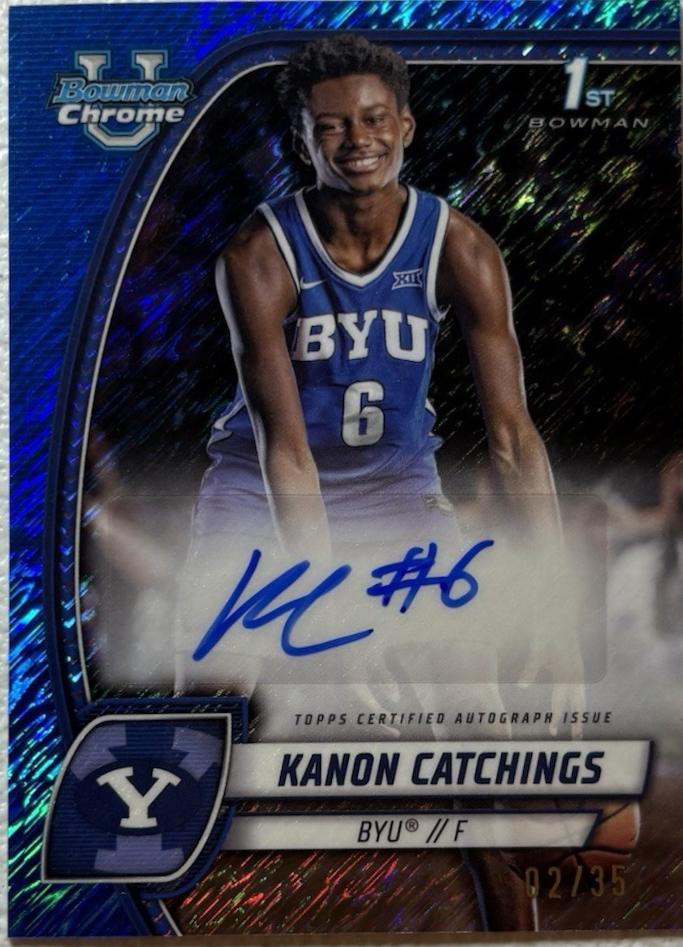 Kanon Catchings [Blue Shimmer Refractor Autograph] #40
