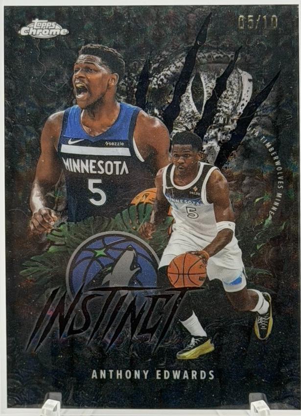 Anthony Edwards [Refractor Black Geometric] #INS-7