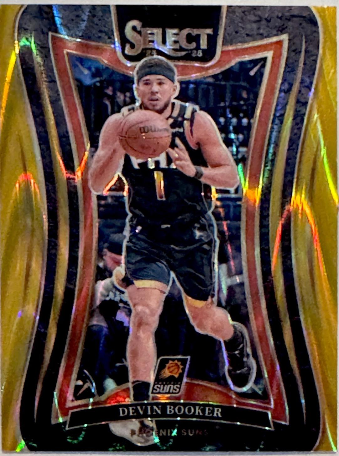Devin Booker [Gold Flash Prizm] #358