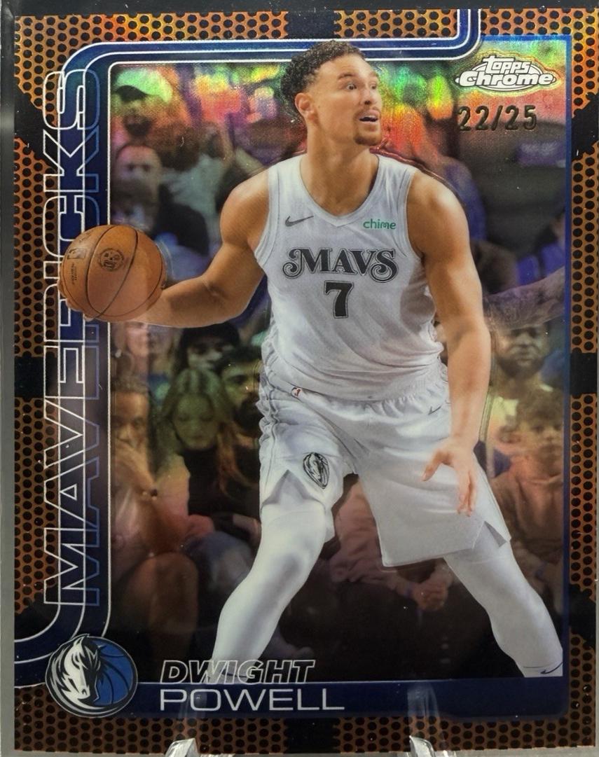 Dwight Powell [Orange Basketball Refractor] #223