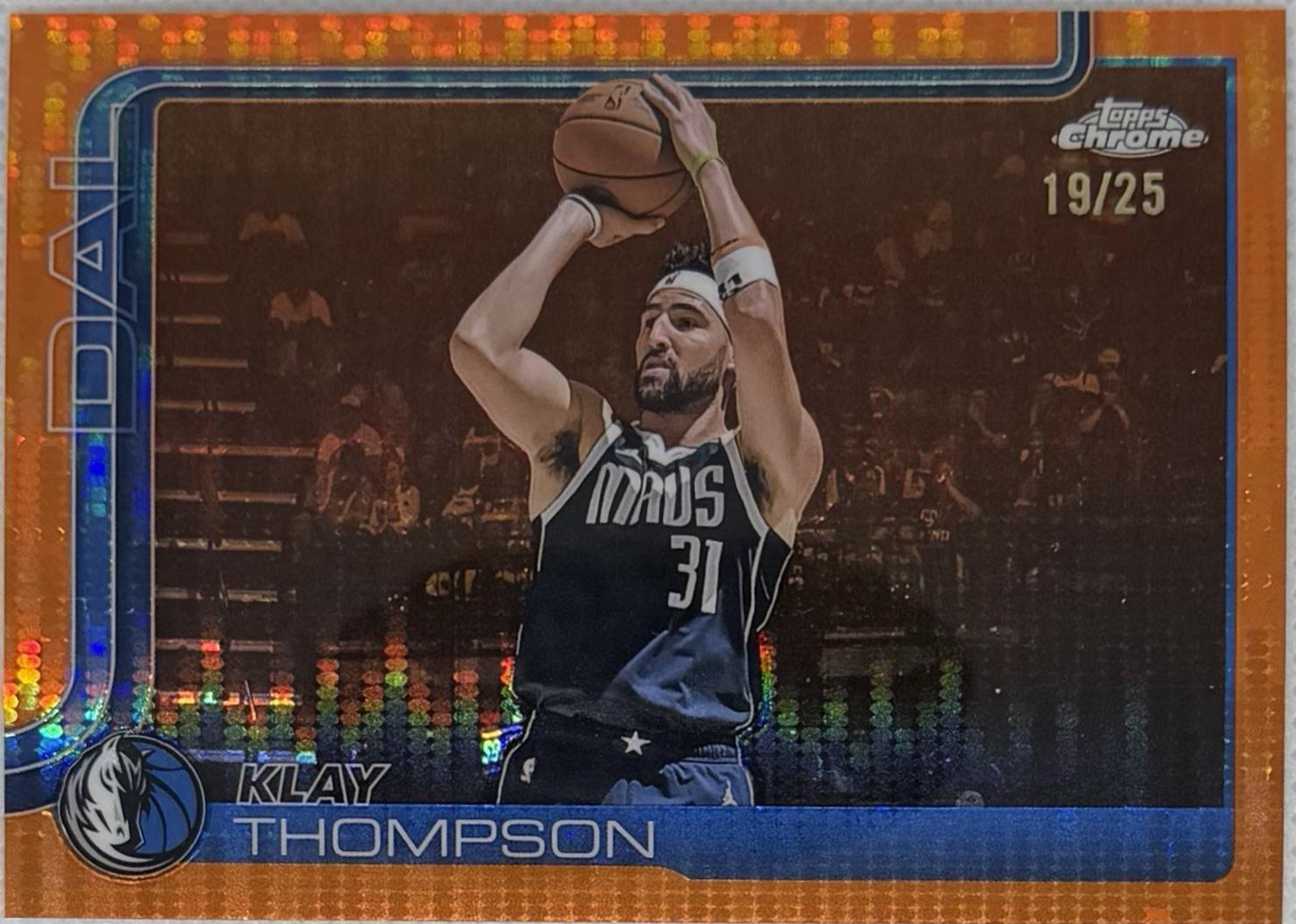 Klay Thompson [Pulsar Orange Refractor] #42