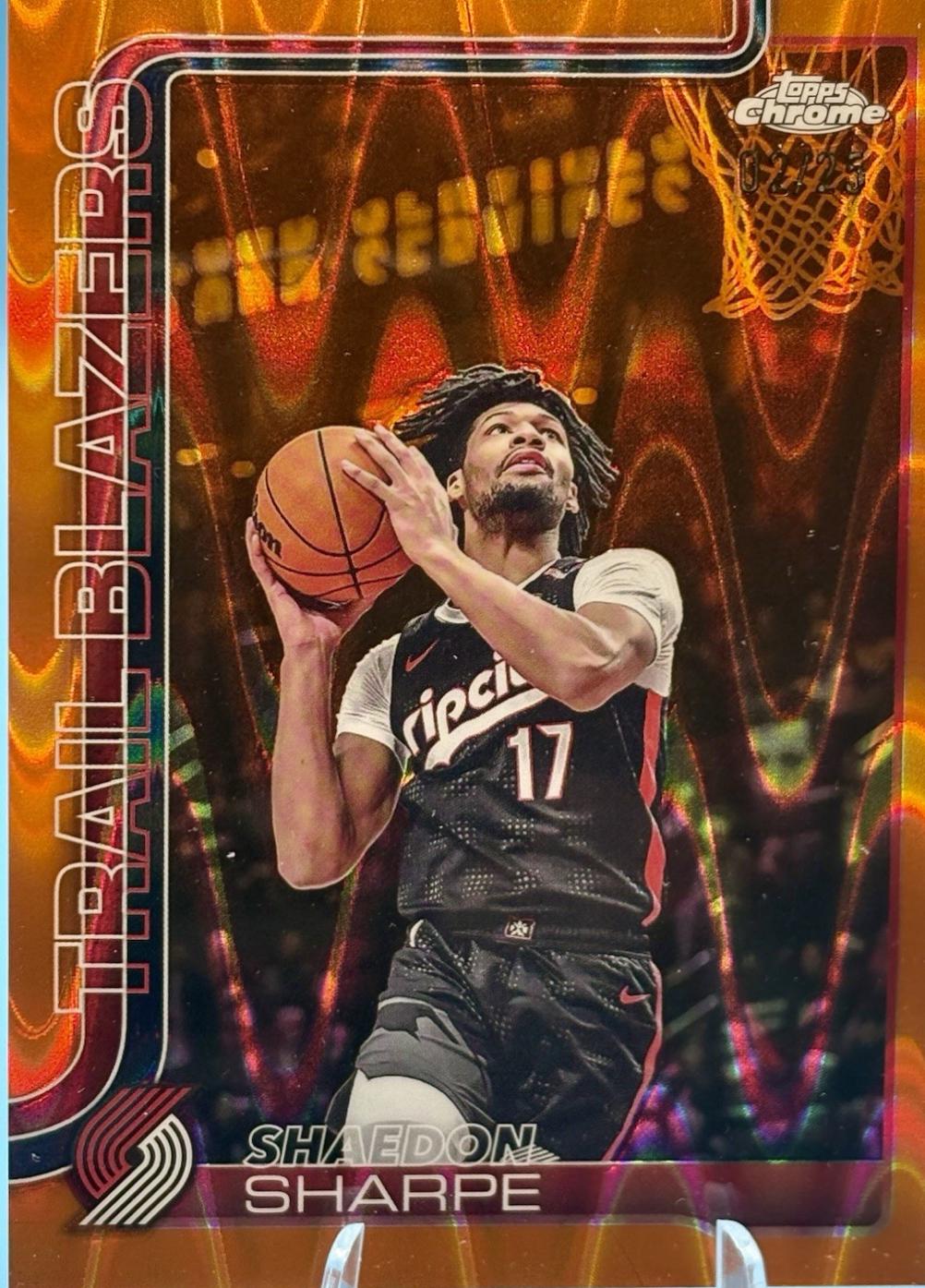 Shaedon Sharpe [RayWave Orange Refractor] #150