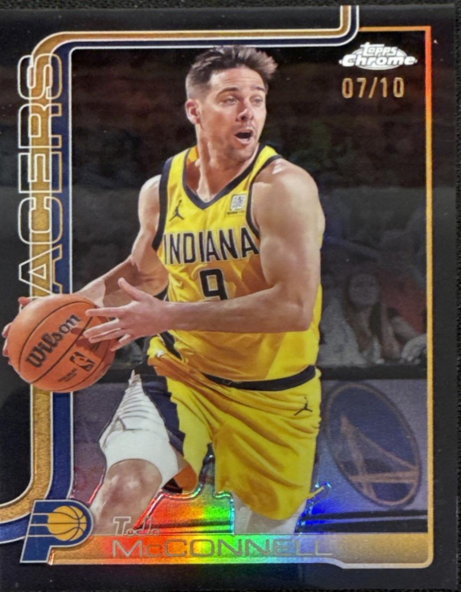 T.J. McConnell [Black Basketball Refractor] #11