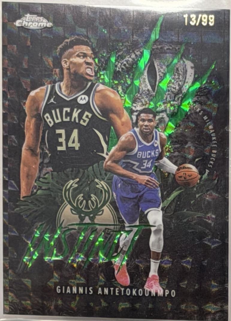 Giannis Antetokounmpo [Refractor Black Geometric] #INS-4
