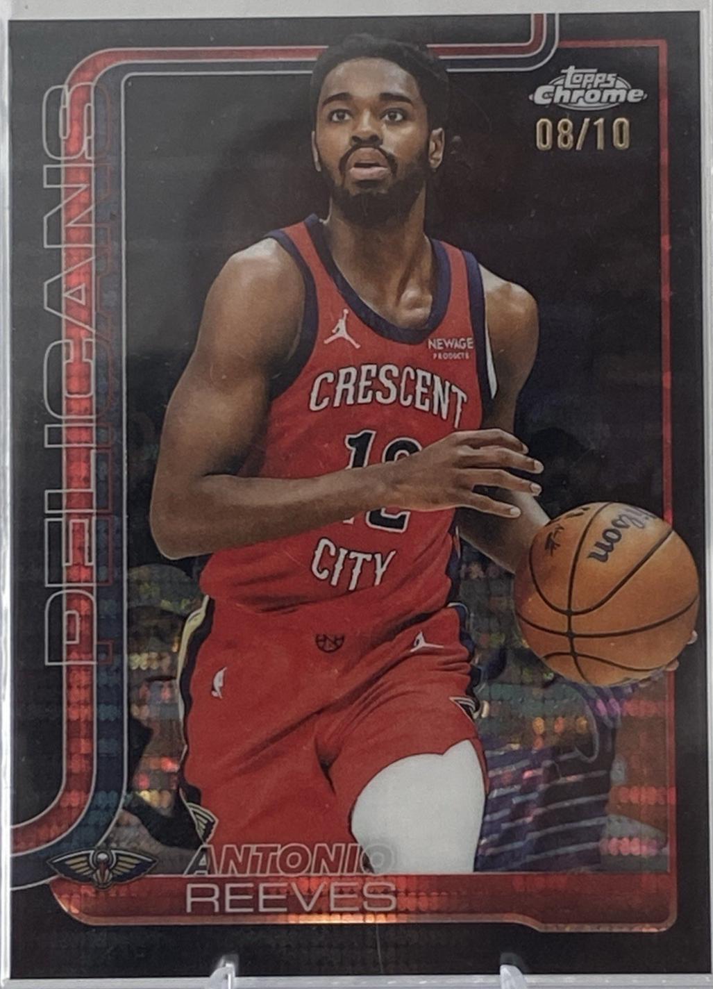 Antonio Reeves [Black Basketball Refractor] #108