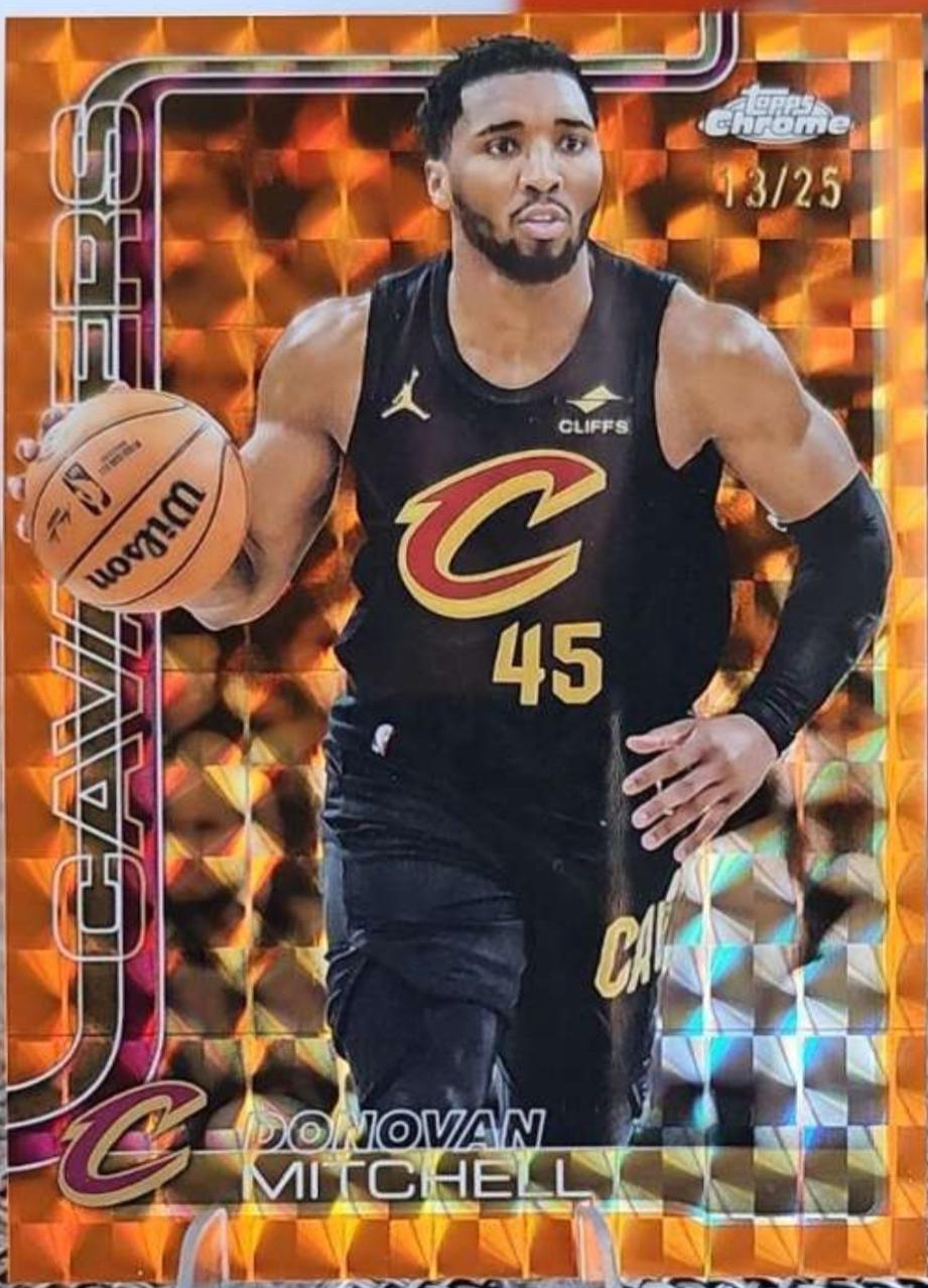 Donovan Mitchell [Orange Geometric Refractor] #69