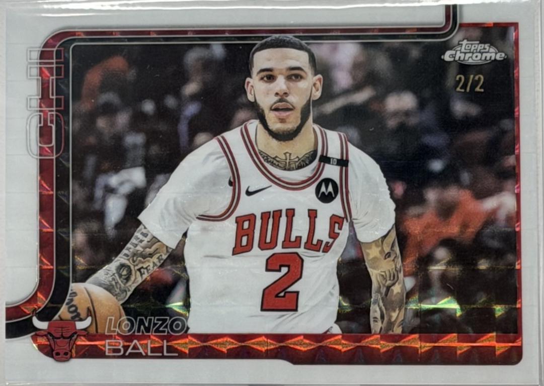 Lonzo Ball [White Geometric Refractor] #38
