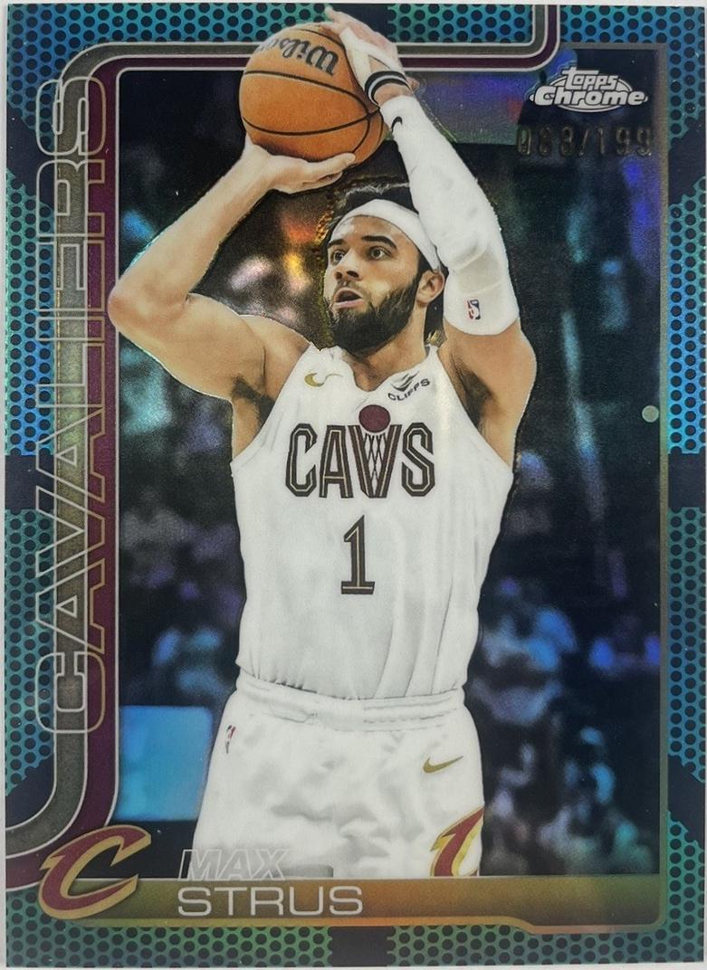 Max Strus [Aqua Basketball Refractor] #32