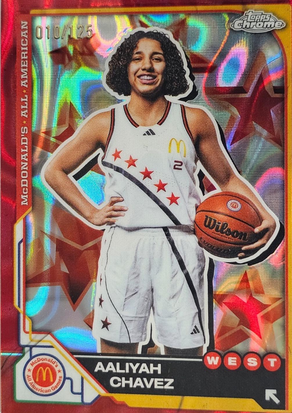 Aaliyah Chavez [Red Lava Refractor] #28