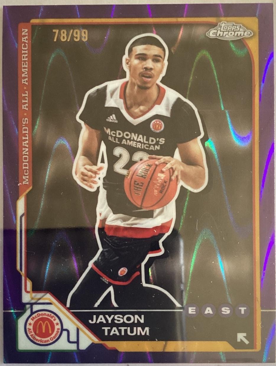 Jayson Tatum [Purple RayWave Refractor] #78