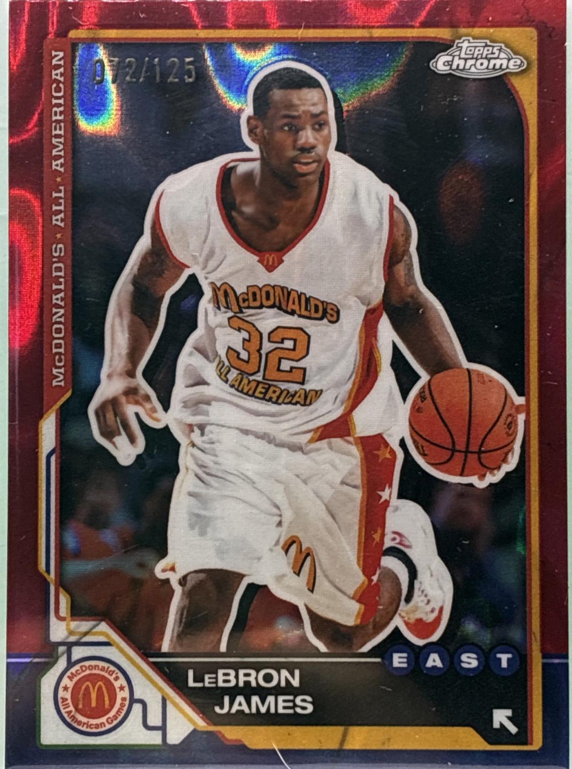 Lebron James [Red Lava Refractor] #98