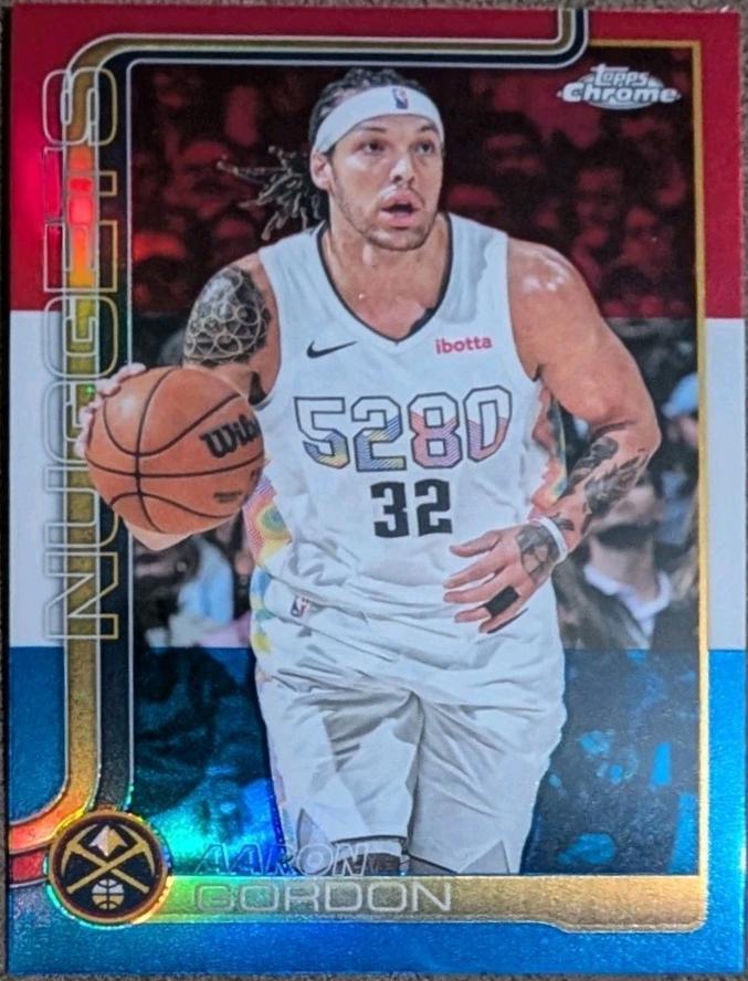 Aaron Gordon [Blue Basketball Refractor] #100