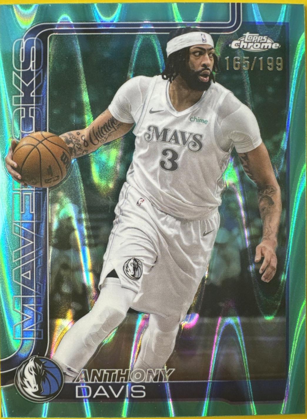 Anthony Davis [RayWave Aqua Refractor] #96