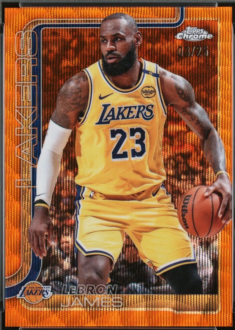 LeBron James [Orange Wave Refractor] #127