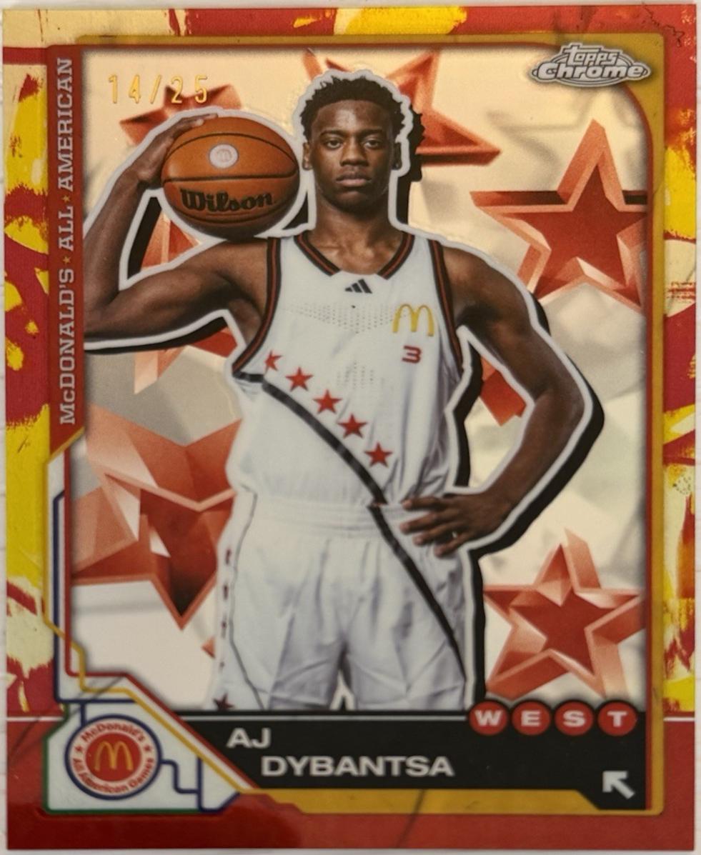 AJ Dybantsa [Tie-Dye Refractor] #7