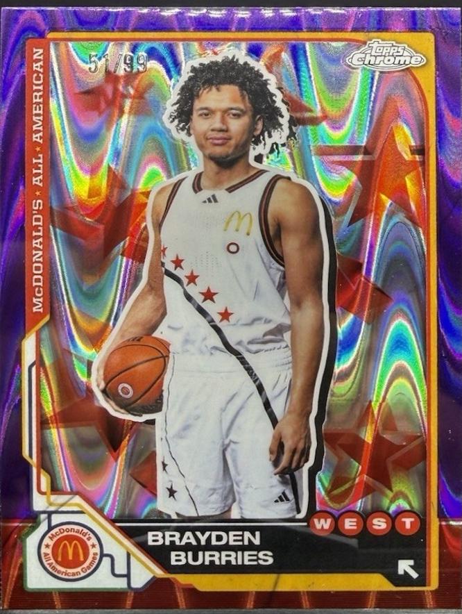 Brayden Burries [Purple RayWave Refractor] #8
