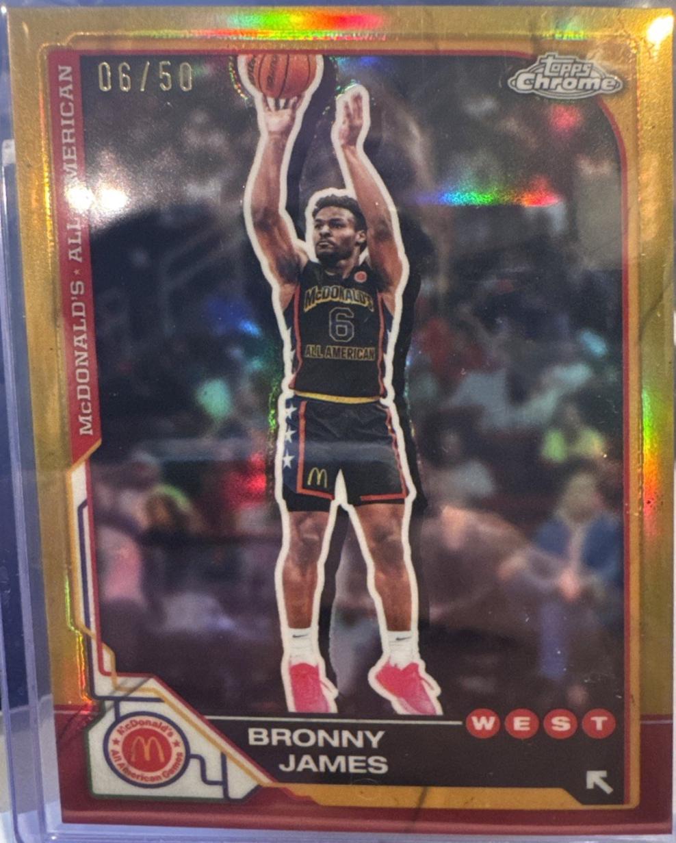 Bronny James [Gold Refractor] #77