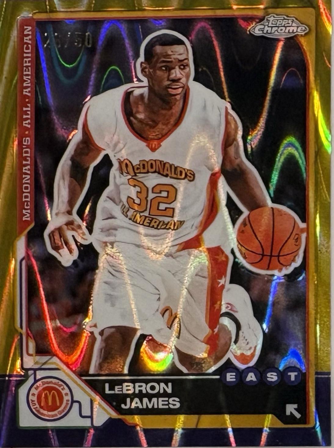 Lebron James [Gold RayWave Refractor] #98