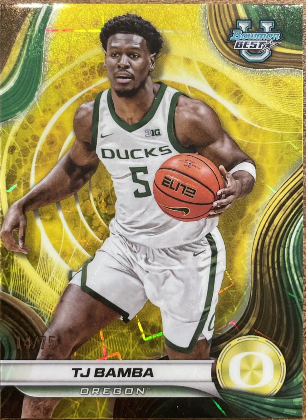 TJ Bamba [Yellow Lazer Refractor] #80