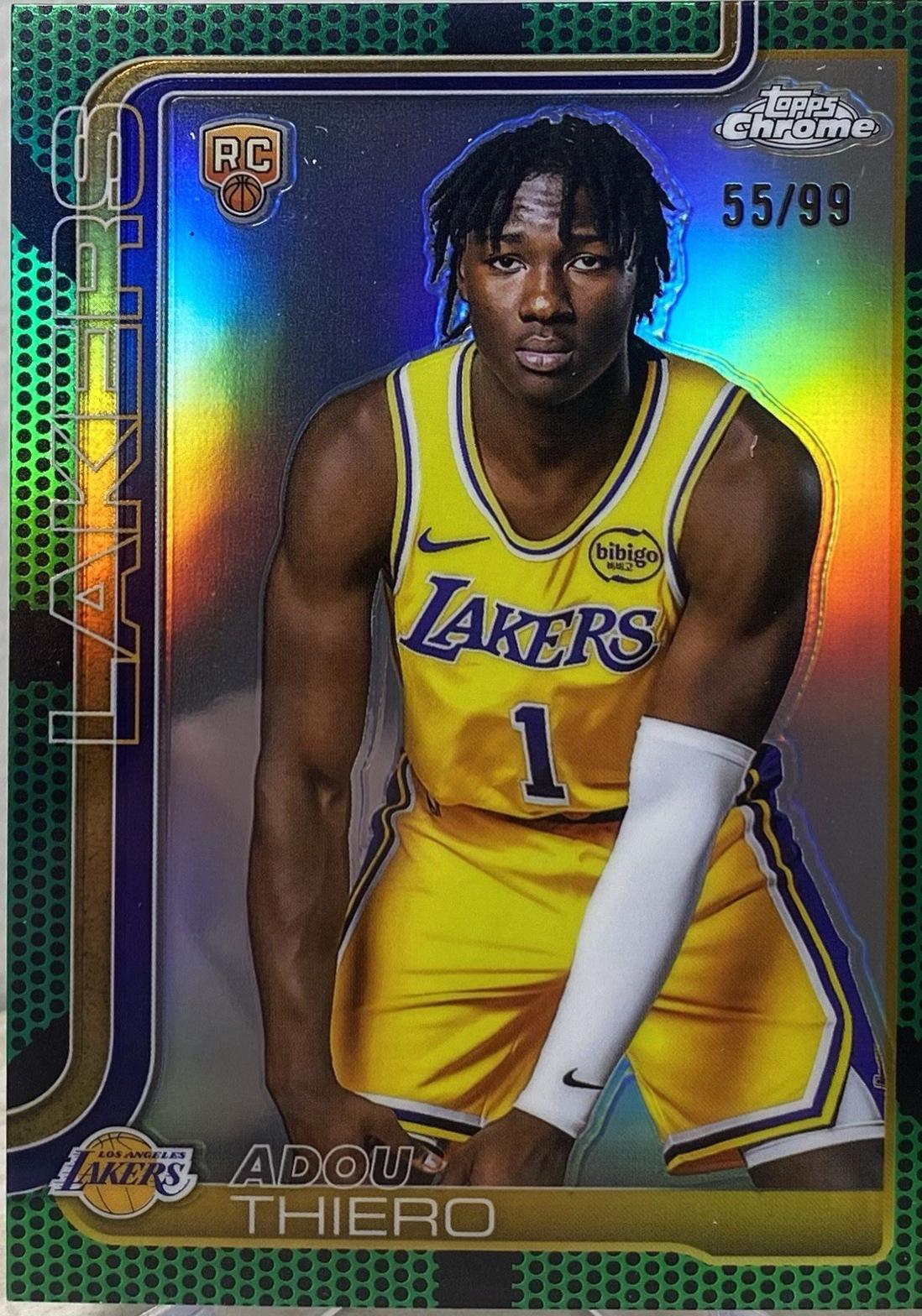 Adou Thiero [Green Basketball Refractor] #286