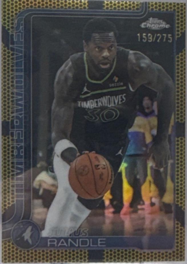 Julius Randle [Yellow Basketball Refractor] #123