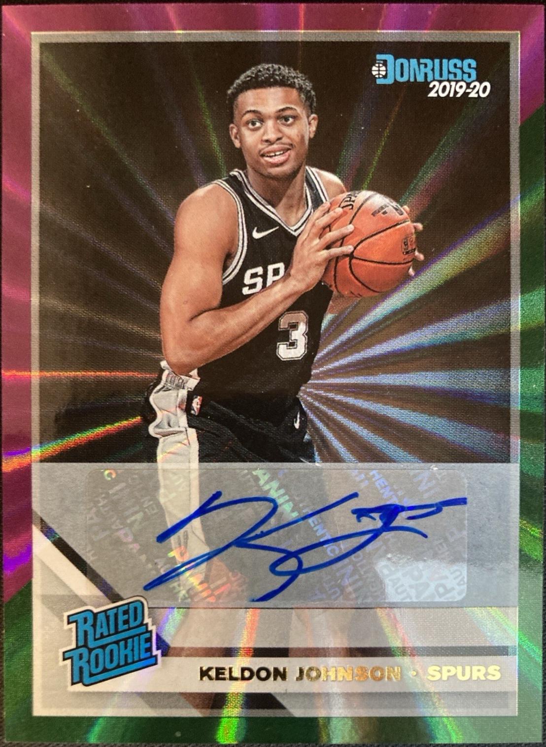 Keldon Johnson [Signature Purple, Green Laser] #227