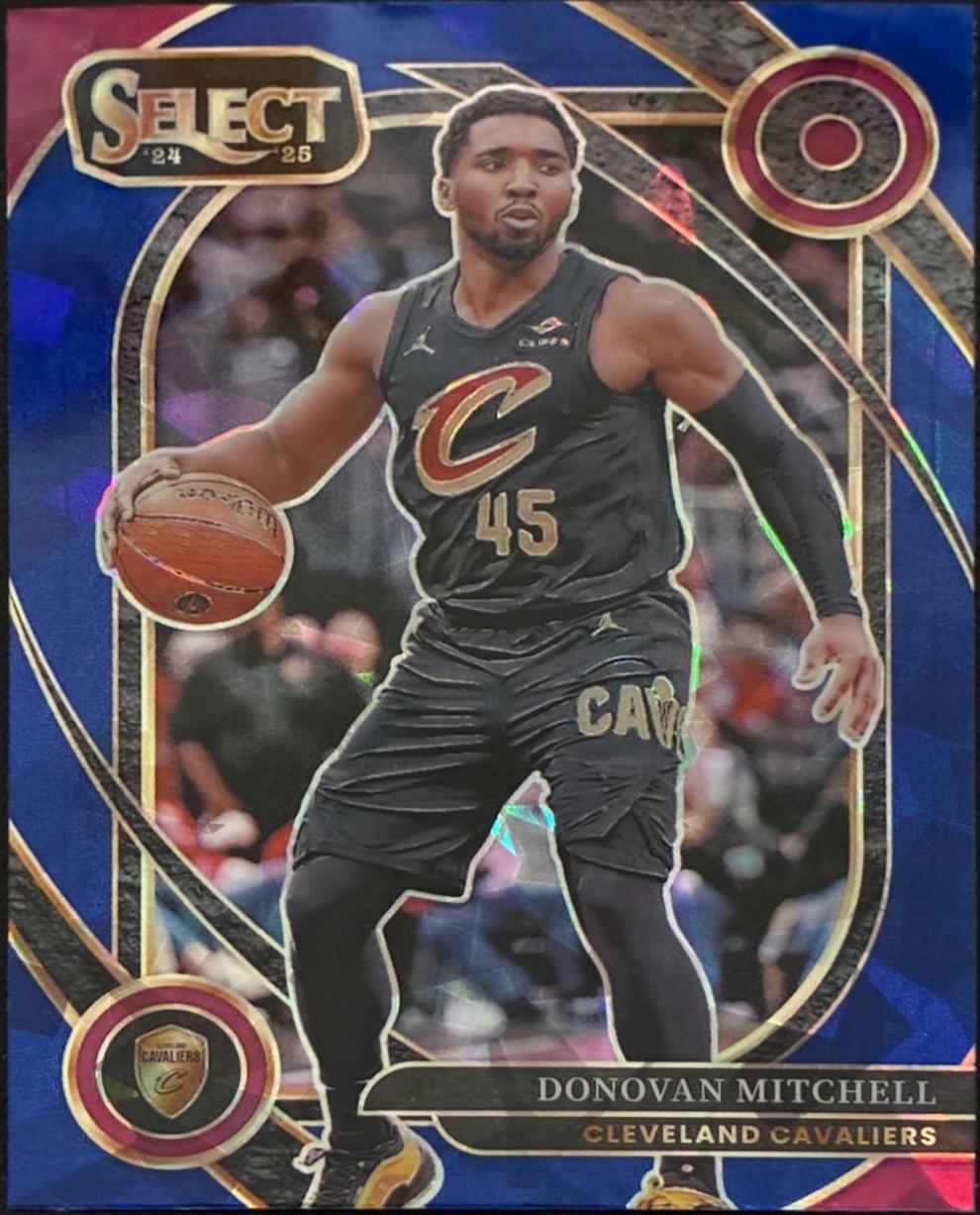 Donovan Mitchell [Blue Cracked Ice Prizm] #261