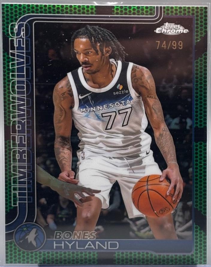 Bones Hyland [Green Basketball Refractor] #90