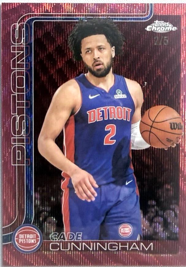Cade Cunningham [Red Basketball Refractor] #88