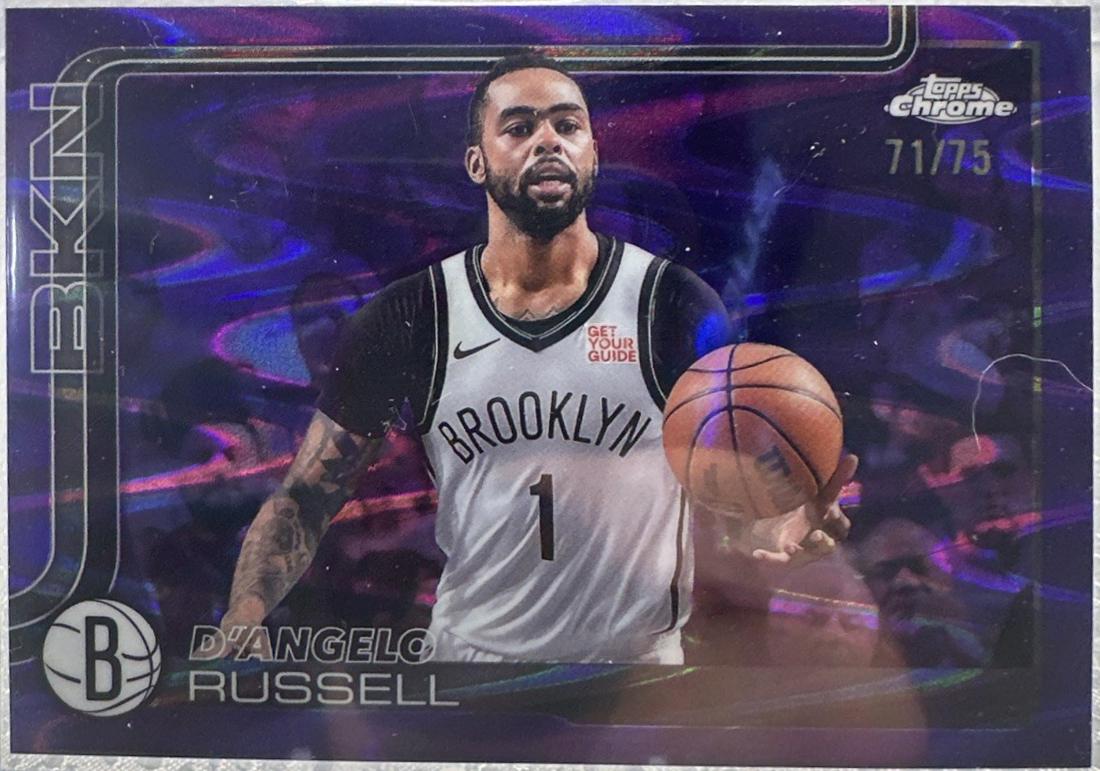 D'Angelo Russell [RayWave Purple Refractor] #79