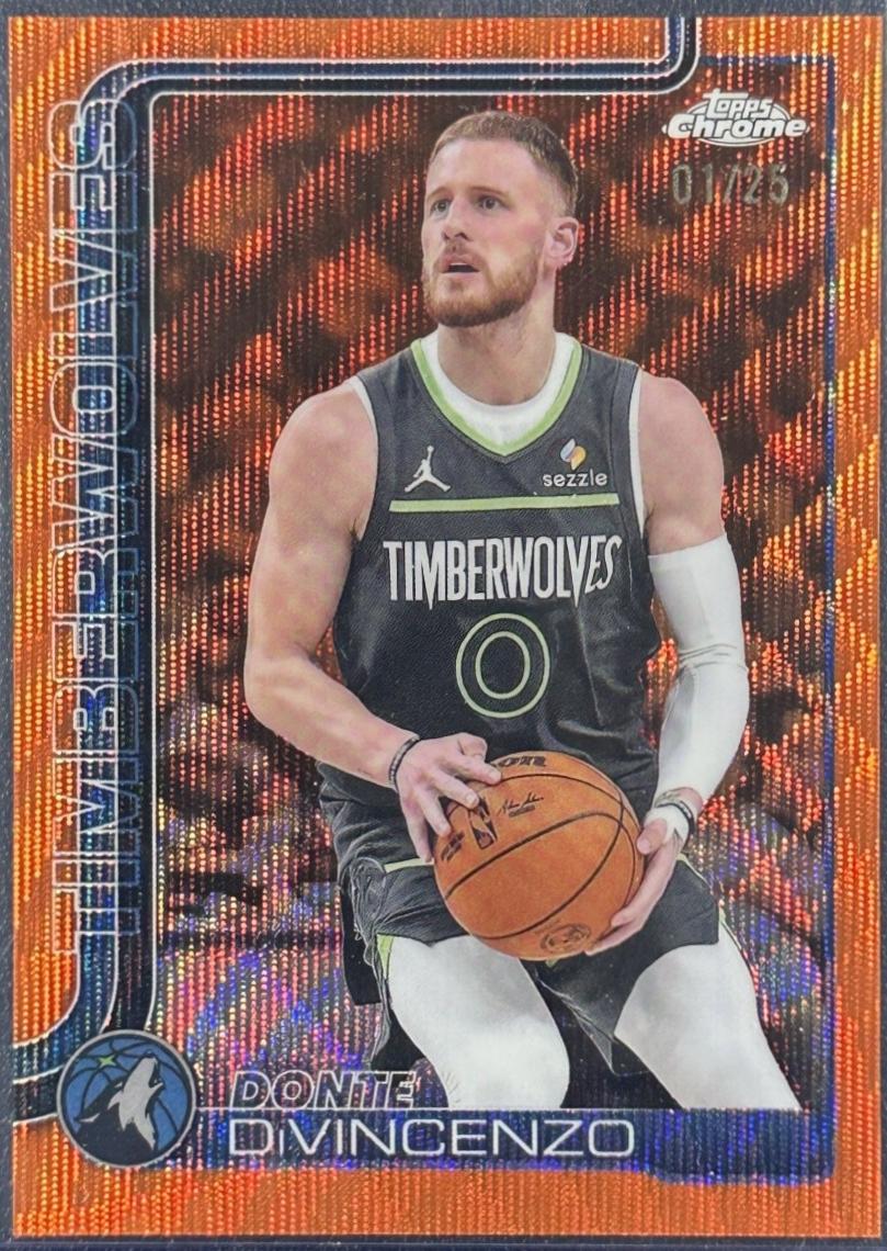 Donte DiVincenzo [Orange Wave Refractor] #145
