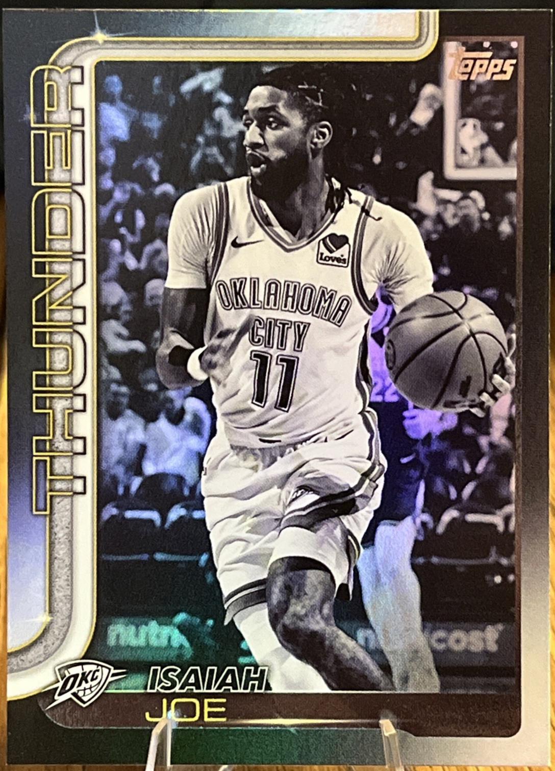 Isaiah Joe [Black Basketball Refractor] #121