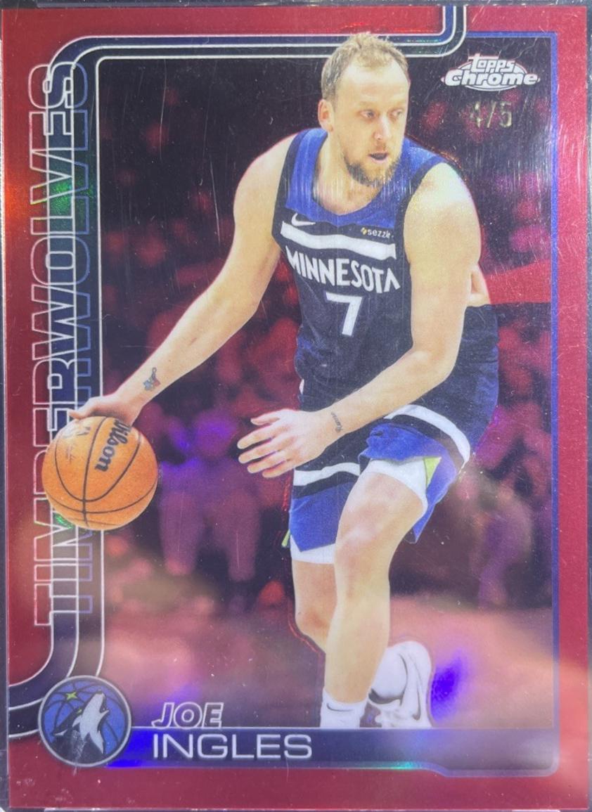 Joe Ingles [Red Basketball Refractor] #142