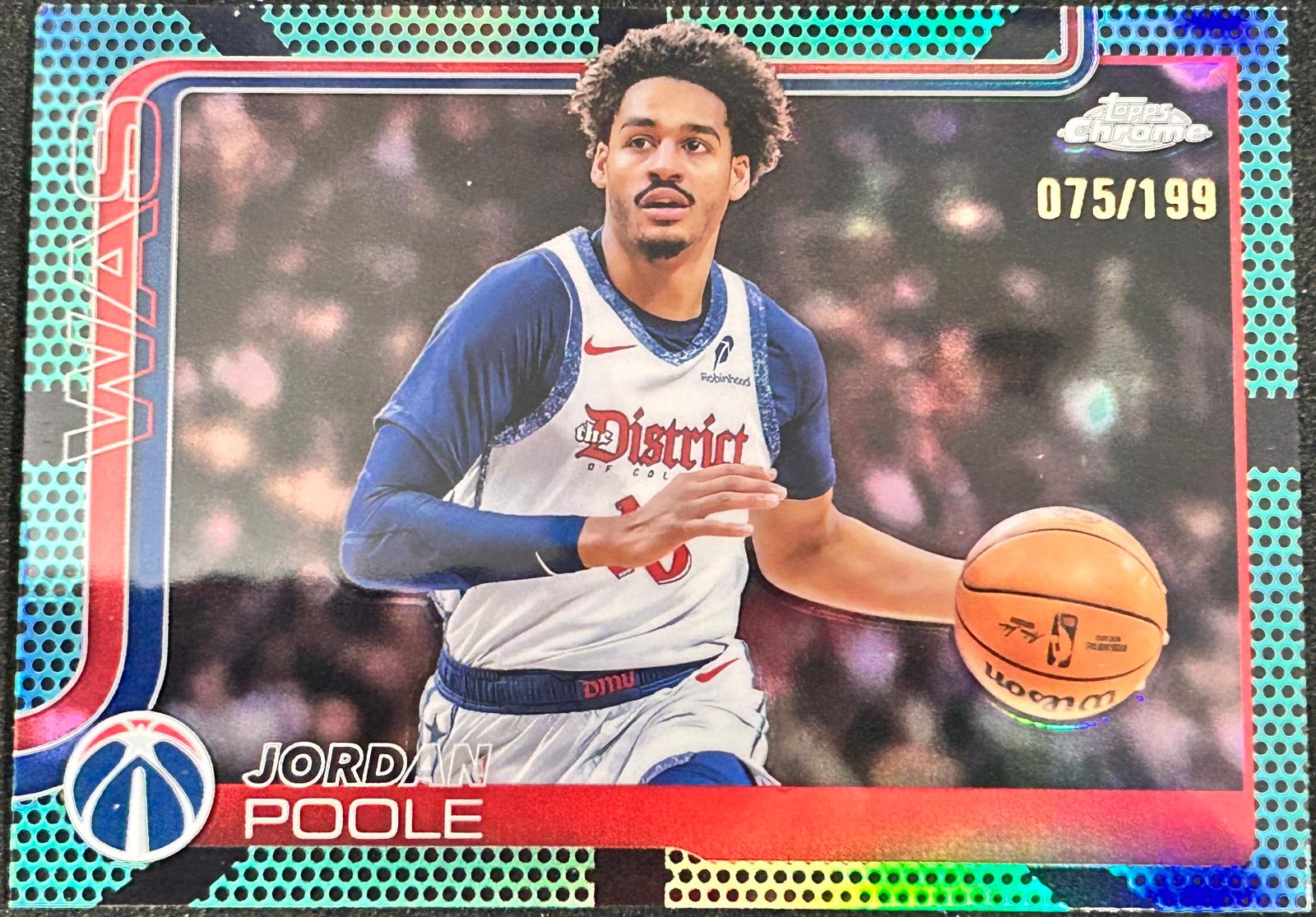 Jordan Poole [Aqua Basketball Refractor] #207