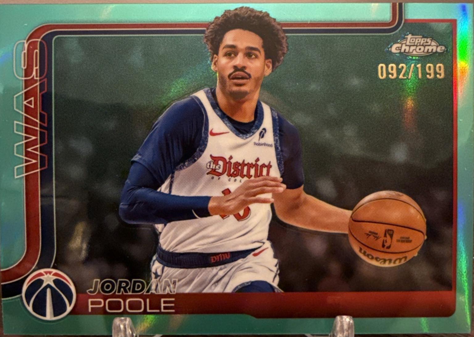 Jordan Poole [Aqua Refractor] #207