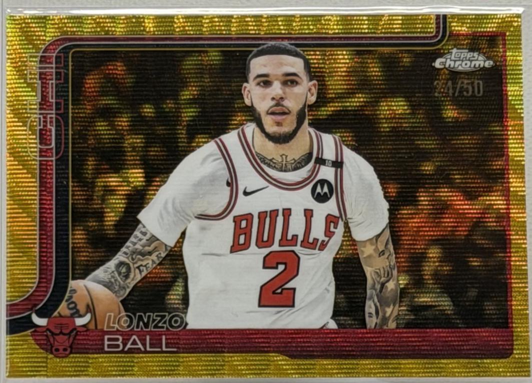 Lonzo Ball [Gold Wave Refractor] #38