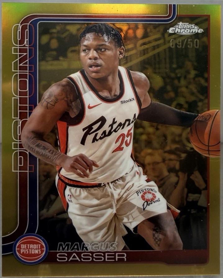 Marcus Sasser [Gold Basketball Refractor] #35