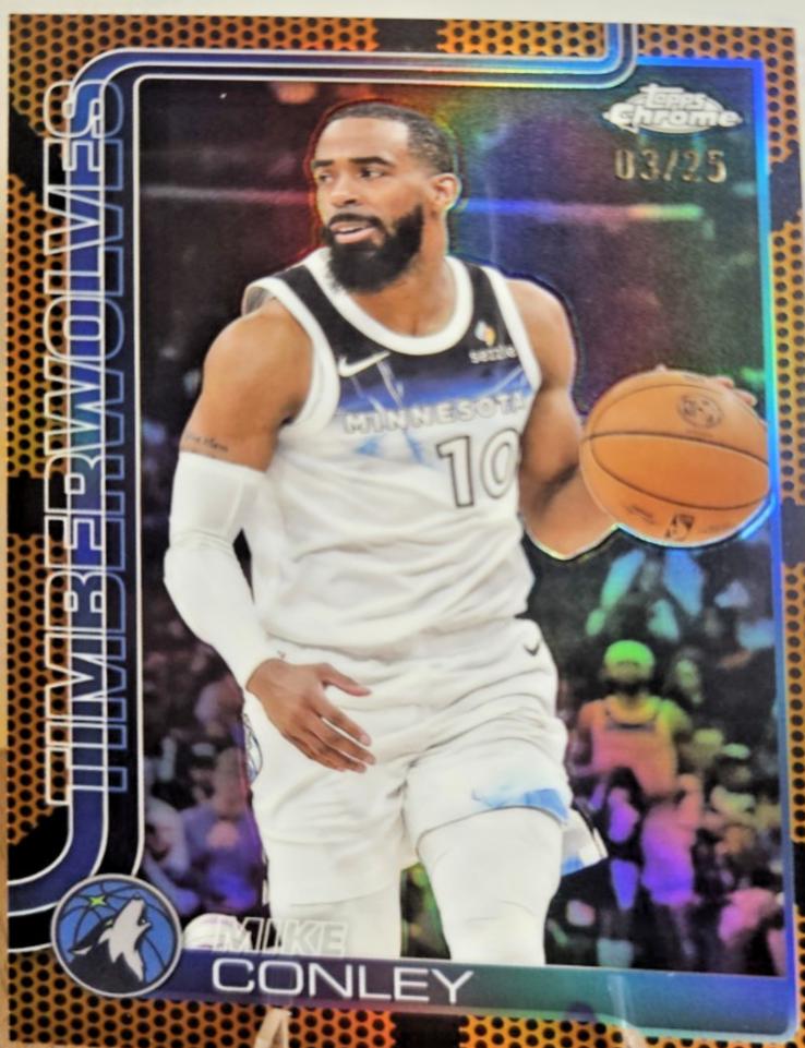 Mike Conley [Orange Basketball Refractor] #132