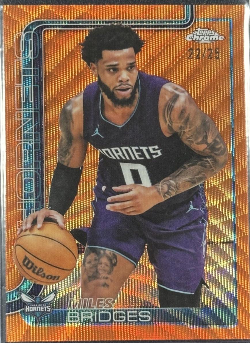 Miles Bridges [Orange Wave Refractor] #30