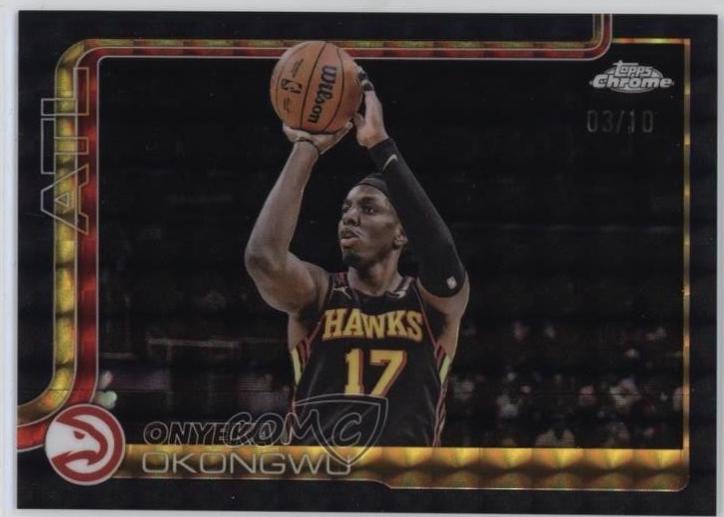 Onyeka Okongwu [Black Geometric Refractor] #21