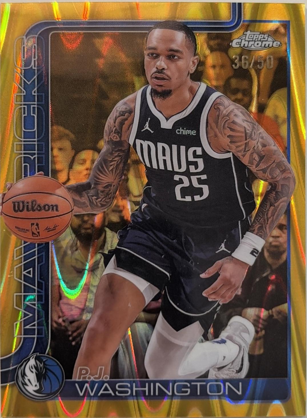 P.J. Washington [RayWave Gold Refractor] #19